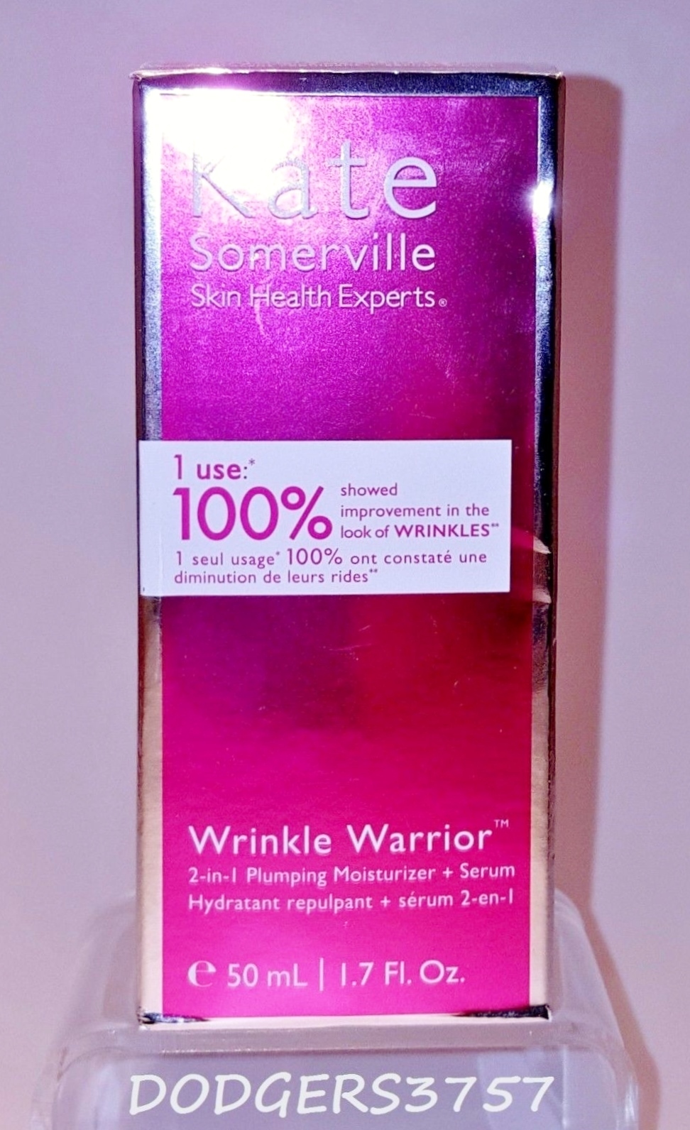 Kate Somerville Wrinkle Warrior 2-in-1 Plumping Moisturizer Serum – 1.7 Fl. Oz