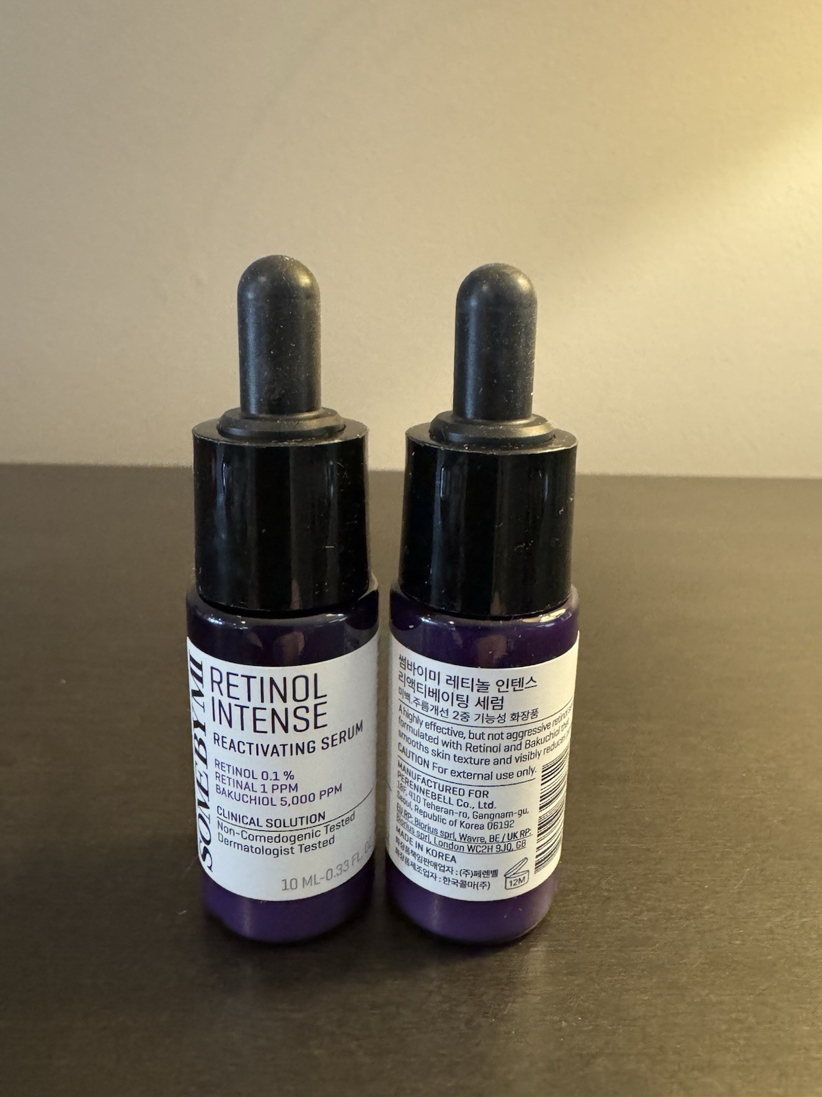 Some By Mi Retinol Intense Reactivating Serum .33 oz 10 ml Travel Size NEW X2