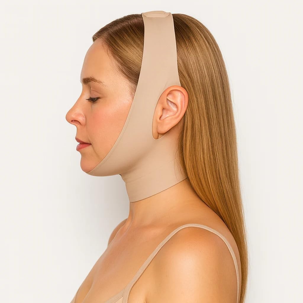 SKULT Collagen Face Sculpt Wrap for Chin & Jawline 2 PCS, Reusable Chin Strap fo