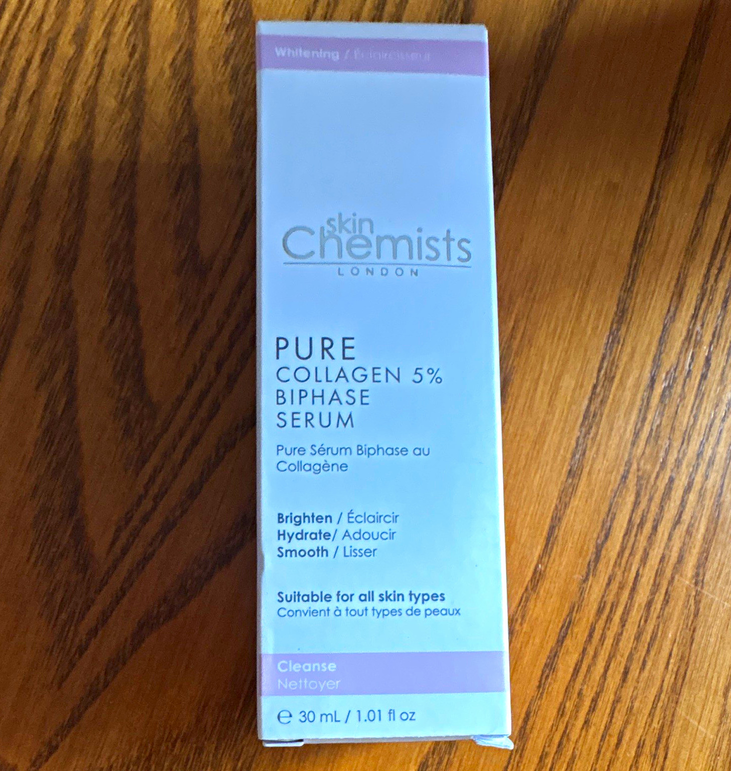 skinChemists Pure Collagen 5% Biphase Face Serum 1.01 fl oz Hydration