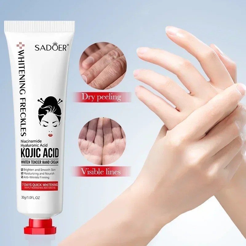 SADOER Kojic Acid Hand Cream Moisturizing Brightening Skin Care