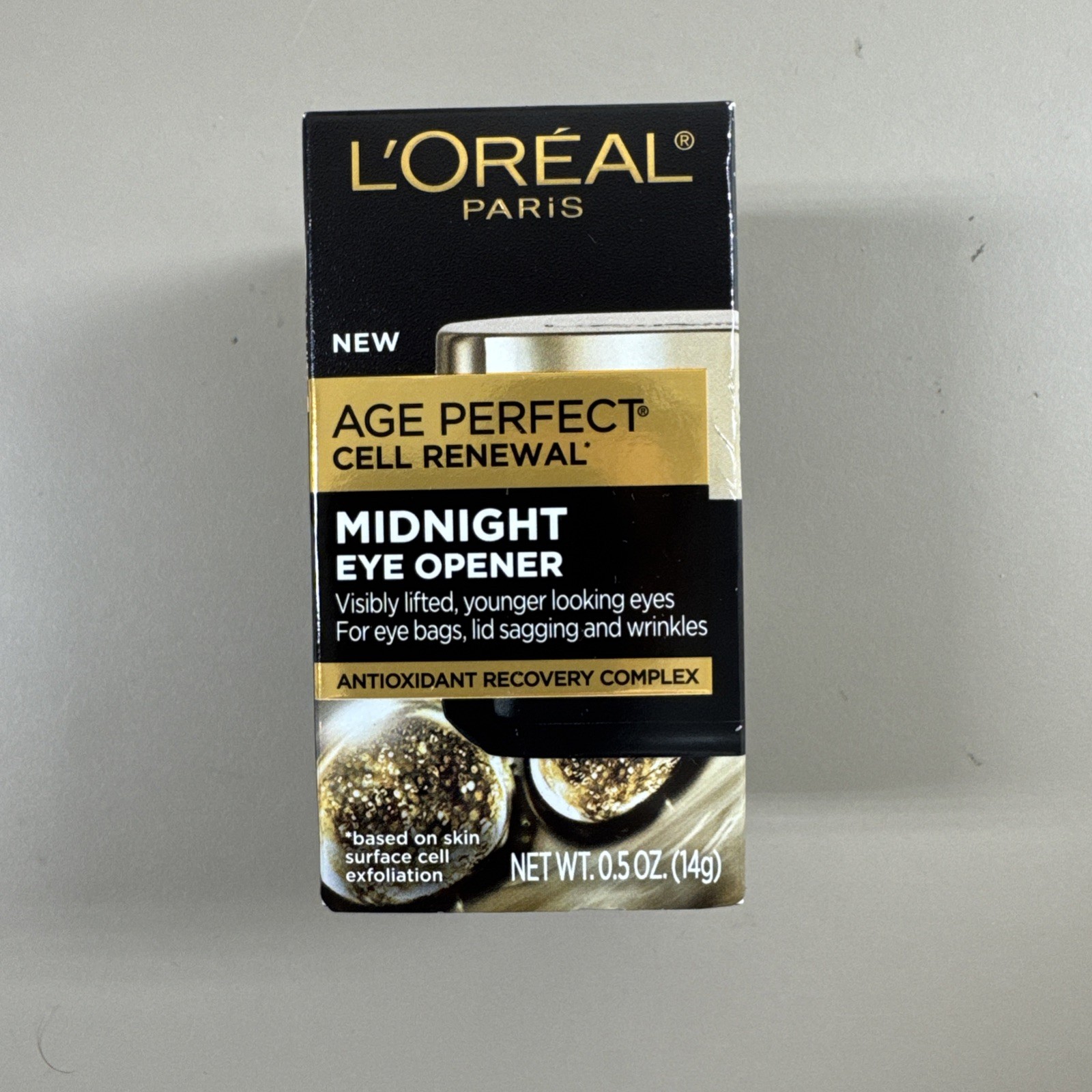 SET OF 55🔥L’Oreal Paris Age Perfect Cell Renewal Midnight Eye Opener Cream0.5oz