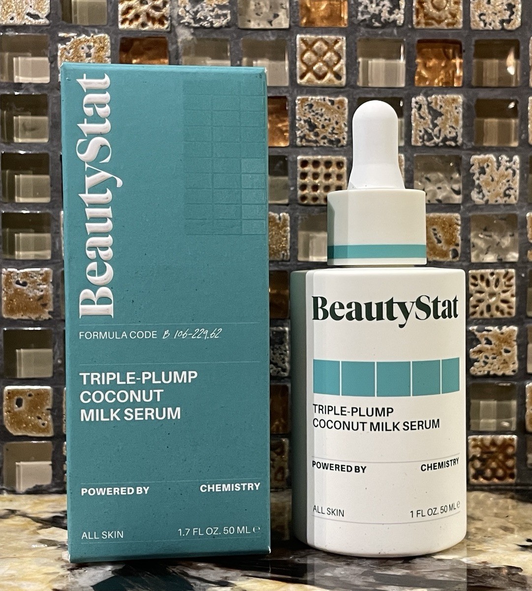 BeautyStat Triple Plump Coconut Milk Serum – Full Size 1.7oz/50ml NEW in Box