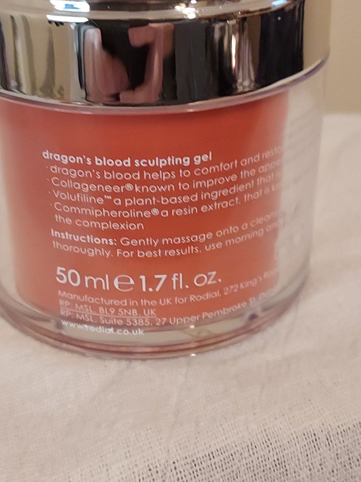 Rodial Dragons Blood Sculpting Gel Hydrate + Tone 1.7 fl oz Full Size Brand New