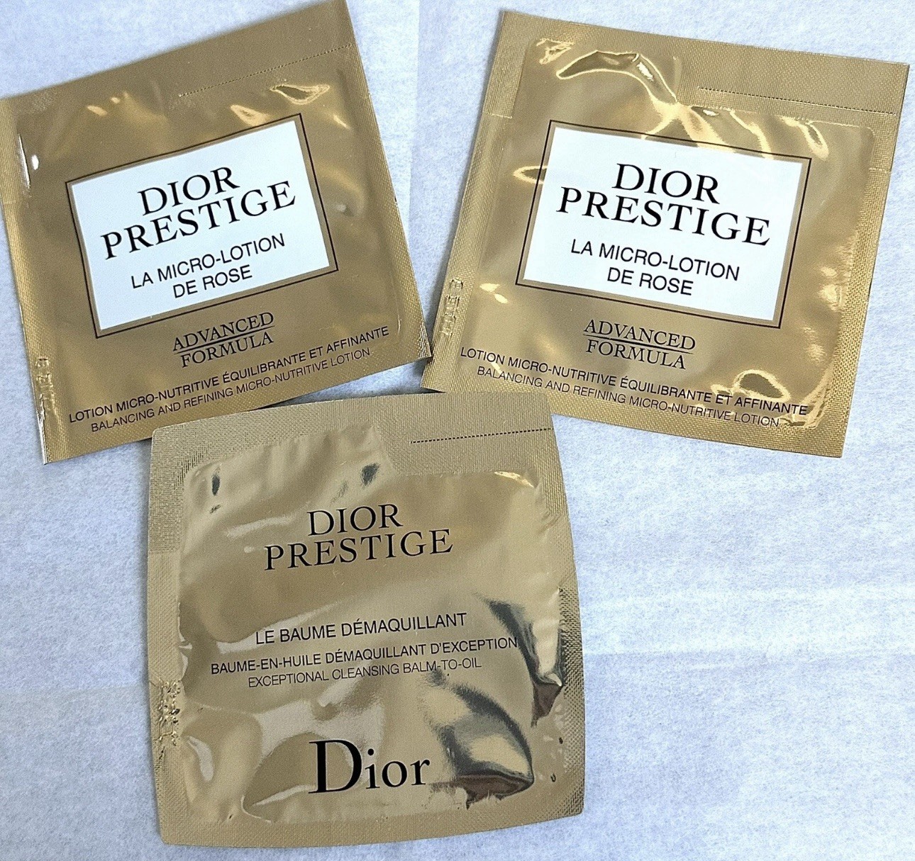 25x DIOR Prestige/Capture Totale Hyalushot/Eye Serum/Le Baume The Balm Samples