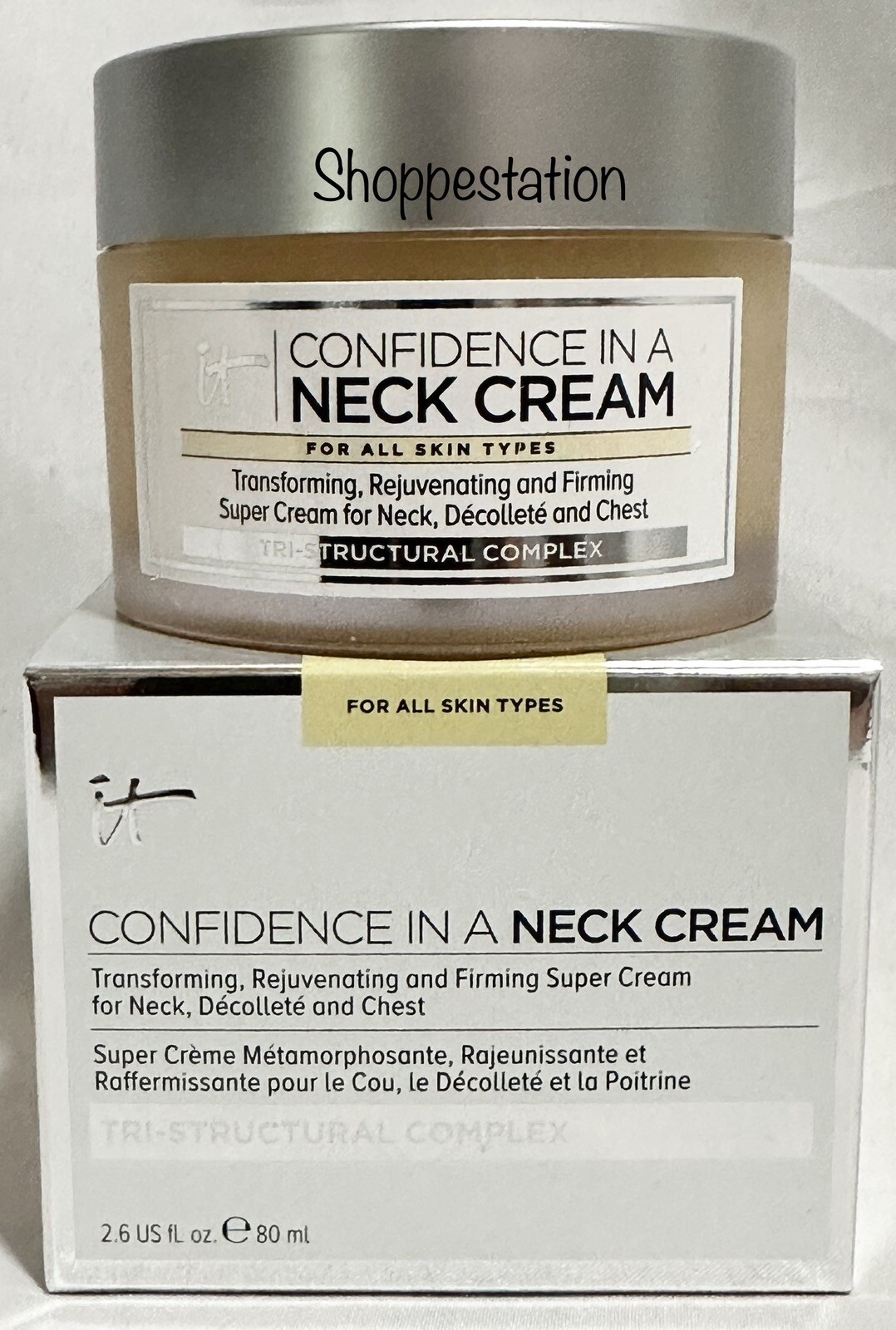 IT Cosmetics Confidence In A NECK CREAM Regular Size 2.6oz / 80ml New in Box