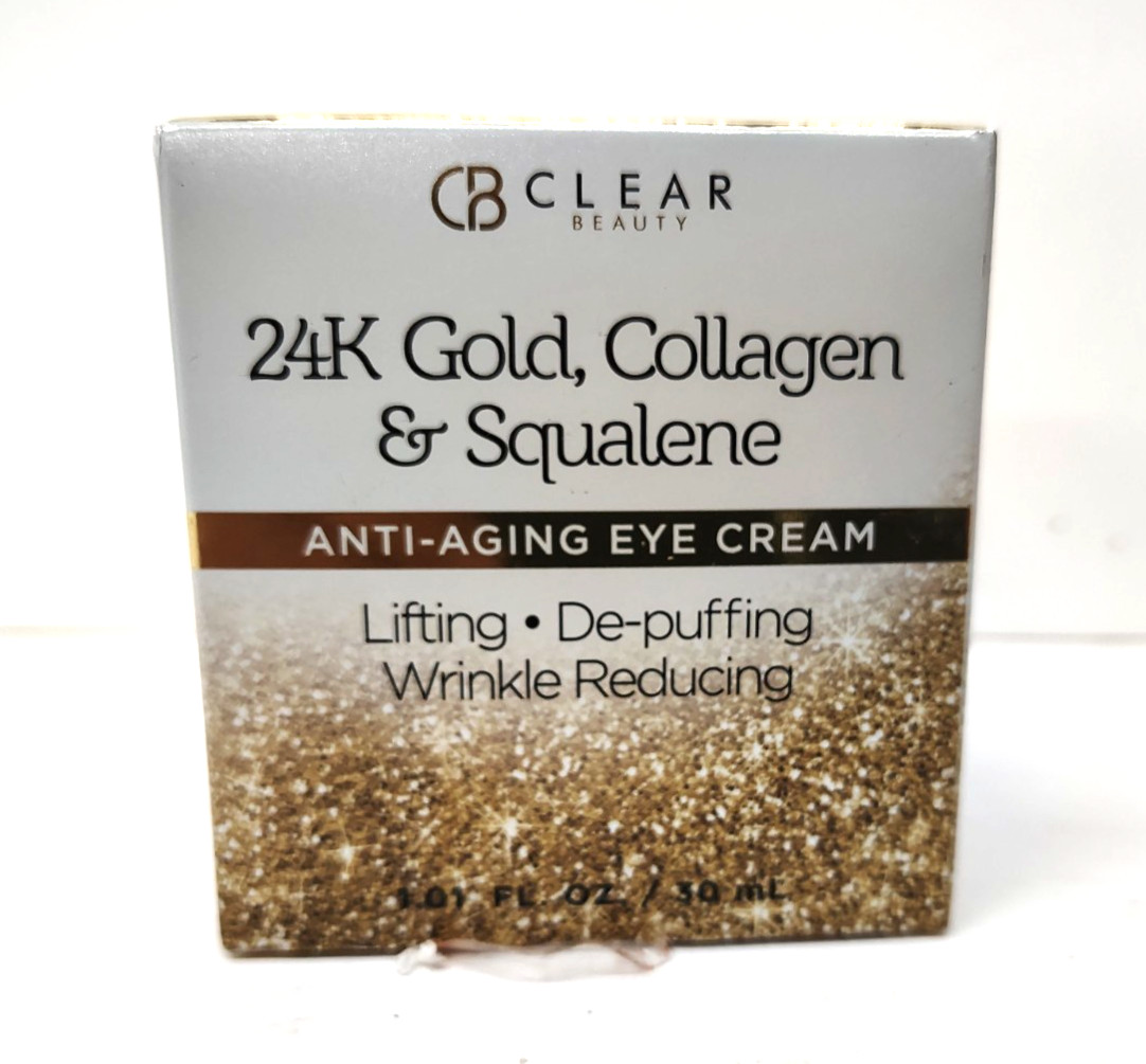 CB Clear Beauty 24K Gold & Collagen & Squalene Antiaging Eye Cream Lifting
