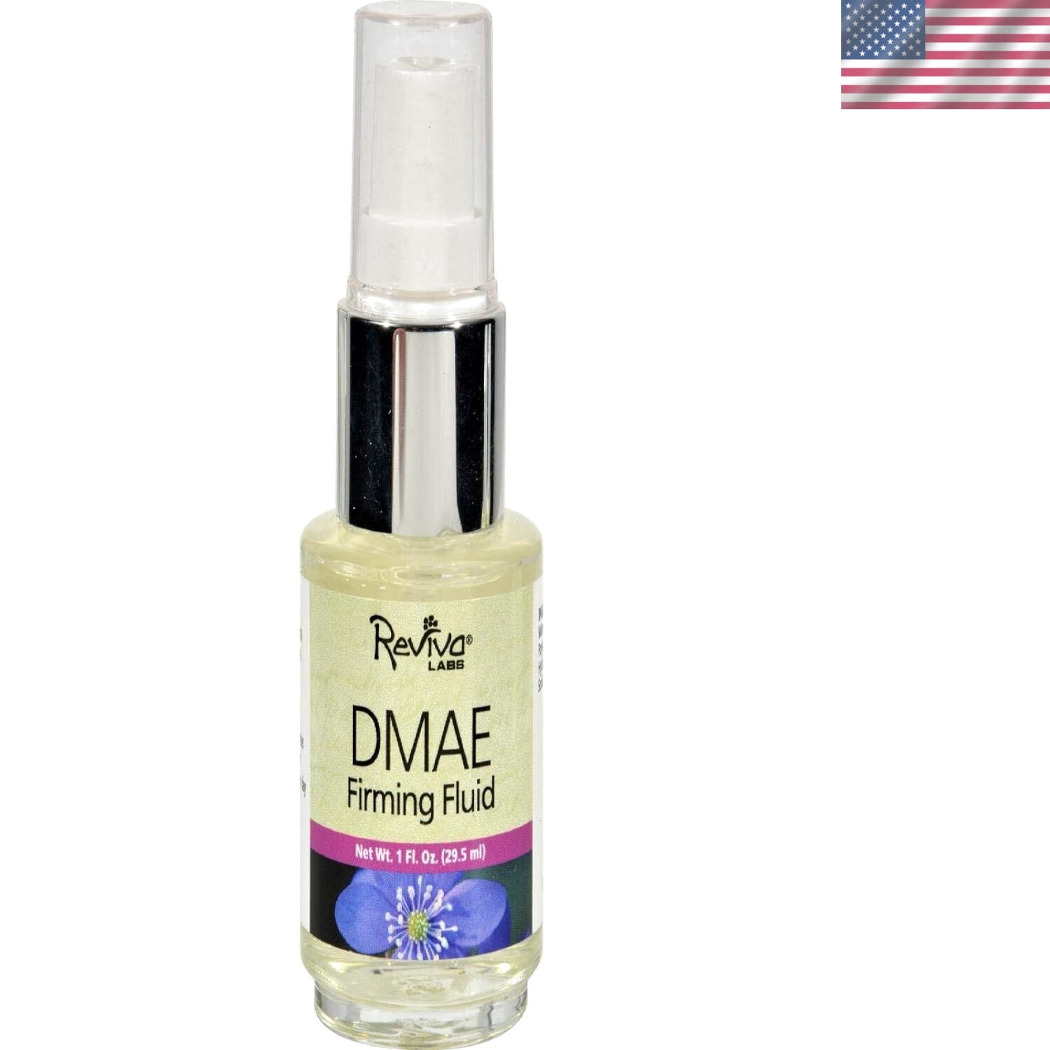Reviva Unscented DMAE Concentrate – 1 oz Firming Elixir for All Skin Types