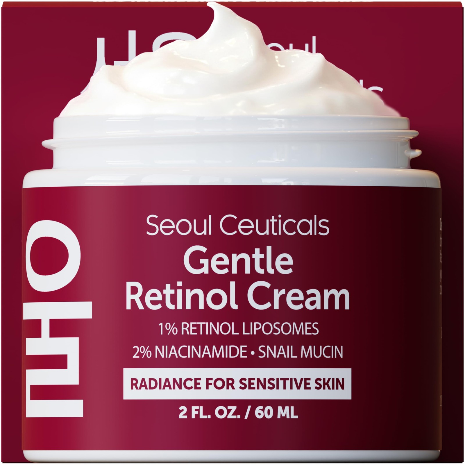 SeoulCeuticals 1% Korean Retinol Night Cream 97.5% Snail Mucin + 2% Niacinam…