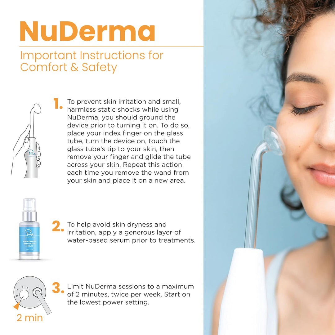 NuDerma Standard High Frequency System. Pure Daily Care