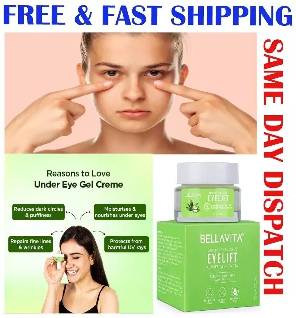 Under Eye Cream Gel for Dark Circles, Puffy Eyes, Wrinkles Remove for UNISEX 20g