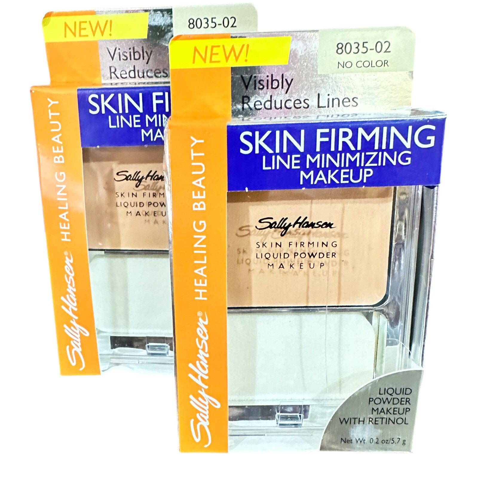 2X Sally Hansen Skin Firming Line Minimizing Makeup ( NO COLOR ) Reduces Lines