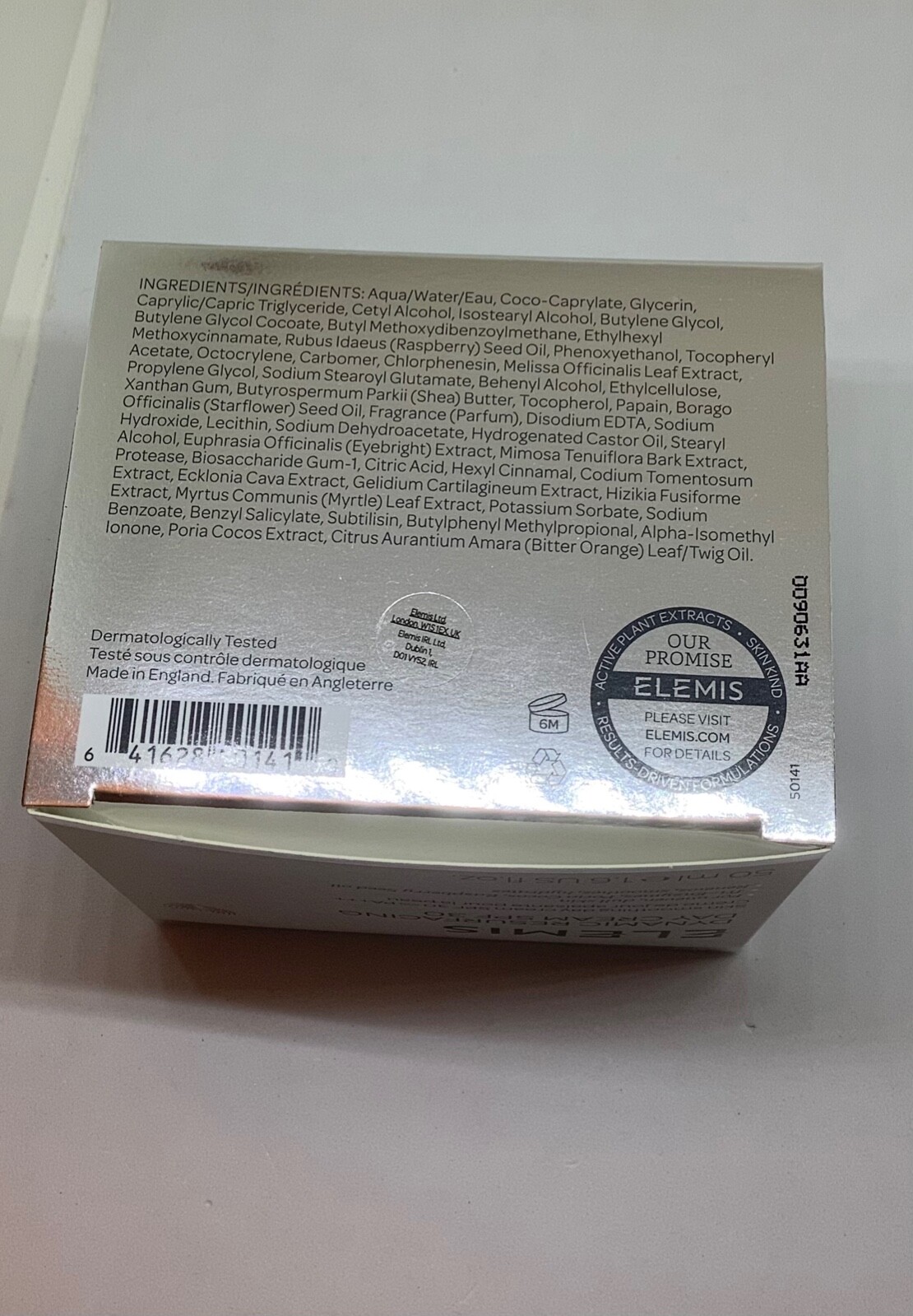 ELEMIS DYNAMIC RESURFACING DAY CREAM SPF30 1.6 OZ 50 ML NIB