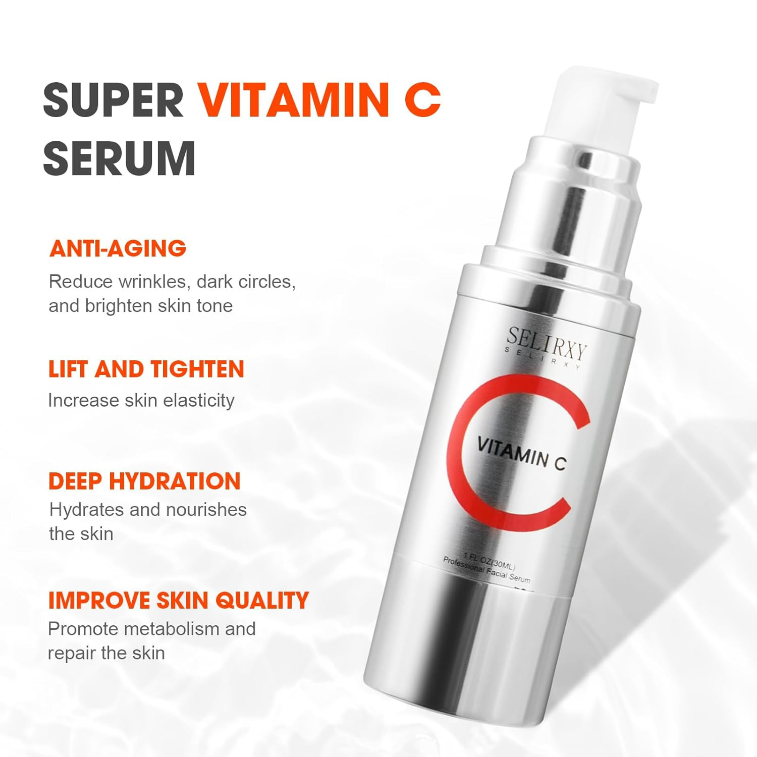 Serum vitamina C mujer 70 rostro antiarrugas manchas hidratante lifting total