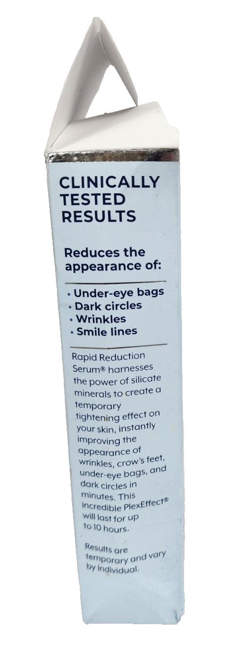 Plexaderm Rapid Reduction Serum 10 ml .33 oz OPEN BOX