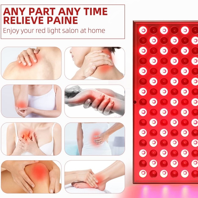 Red Light Therapy Panel 225 LED Anti Aging Skin Care Pain Relief Device
