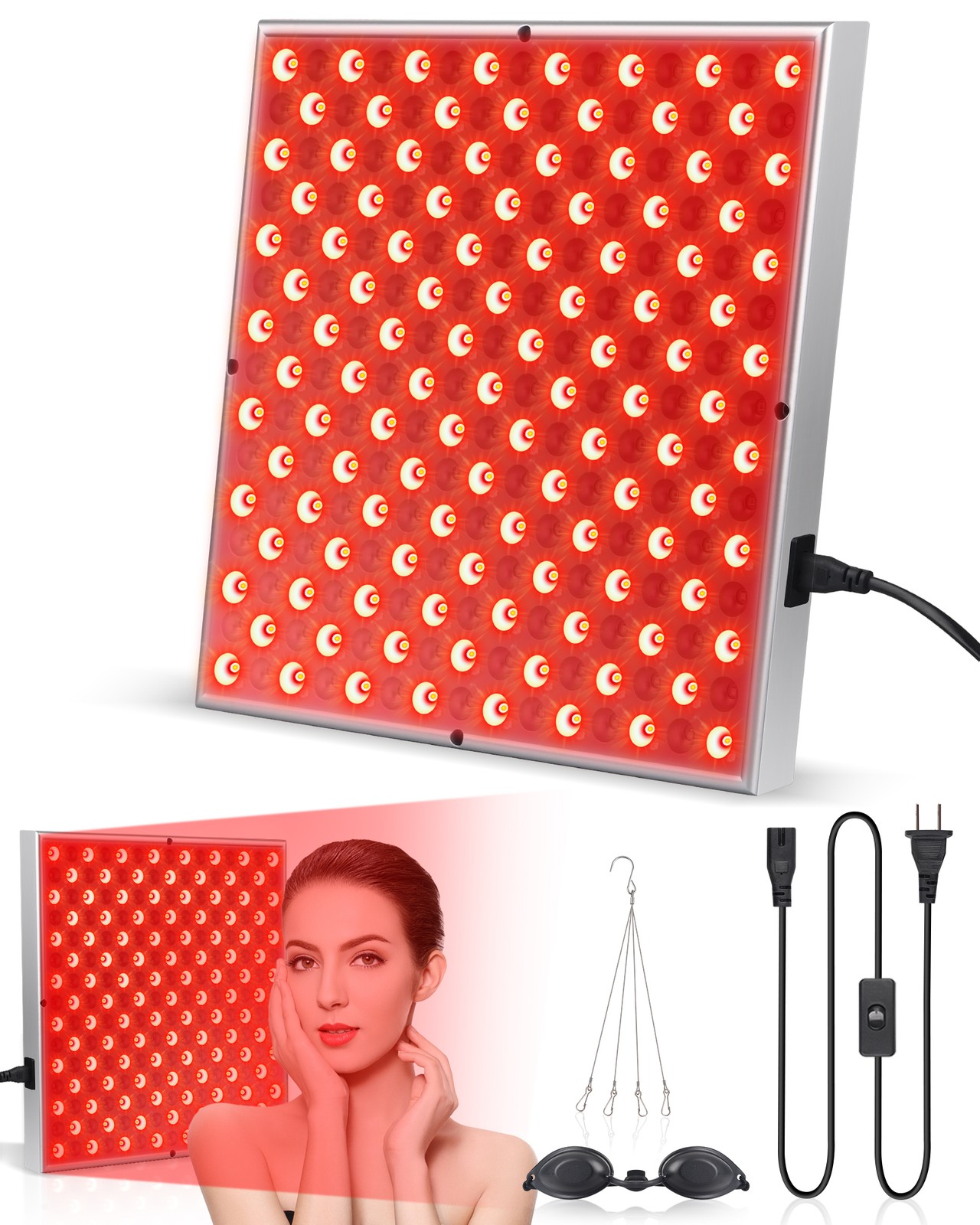 Red Light Therapy Panel 225 LED Anti Aging Skin Care Pain Relief Device