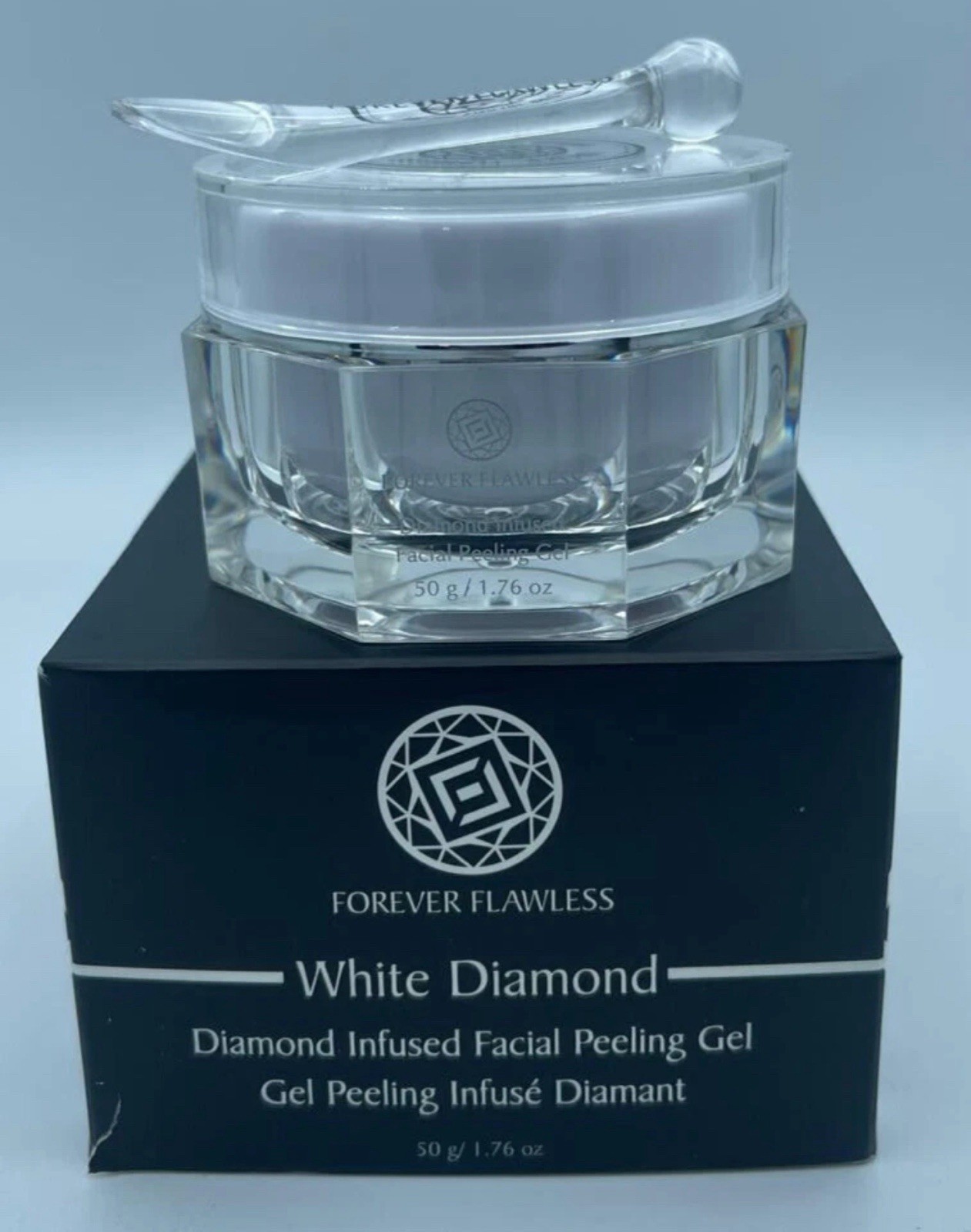 FOREVER FLAWLESS WHITE DIAMOND INFUSED FACIAL PEELING GEL- 1.76 fl oz / 50 g-NEW