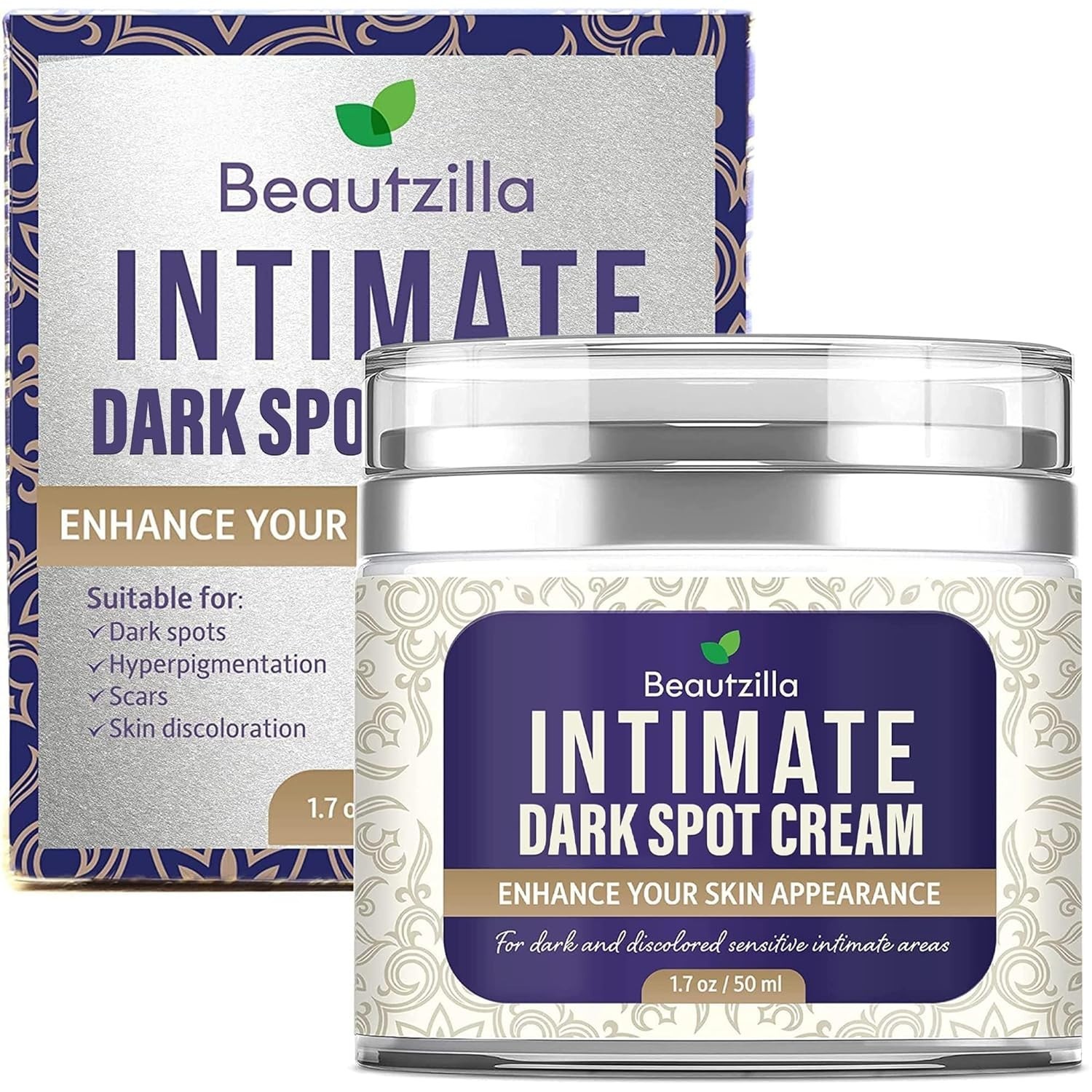 Moisturizing Cream for Dark Spots – Quick Results for Sensitive Areas, 1.7 Fl Oz