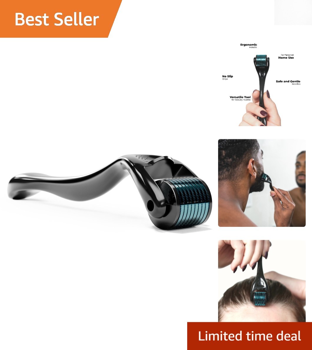 Compact Derma Roller for All Skin Types: Beard, Hair, and Facial Enhancement