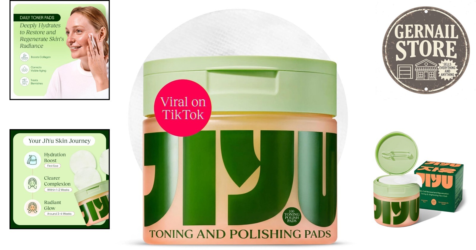 Brighten Dull Skin with K-Beauty Toning Pads – 100 Count Hydrating Solution