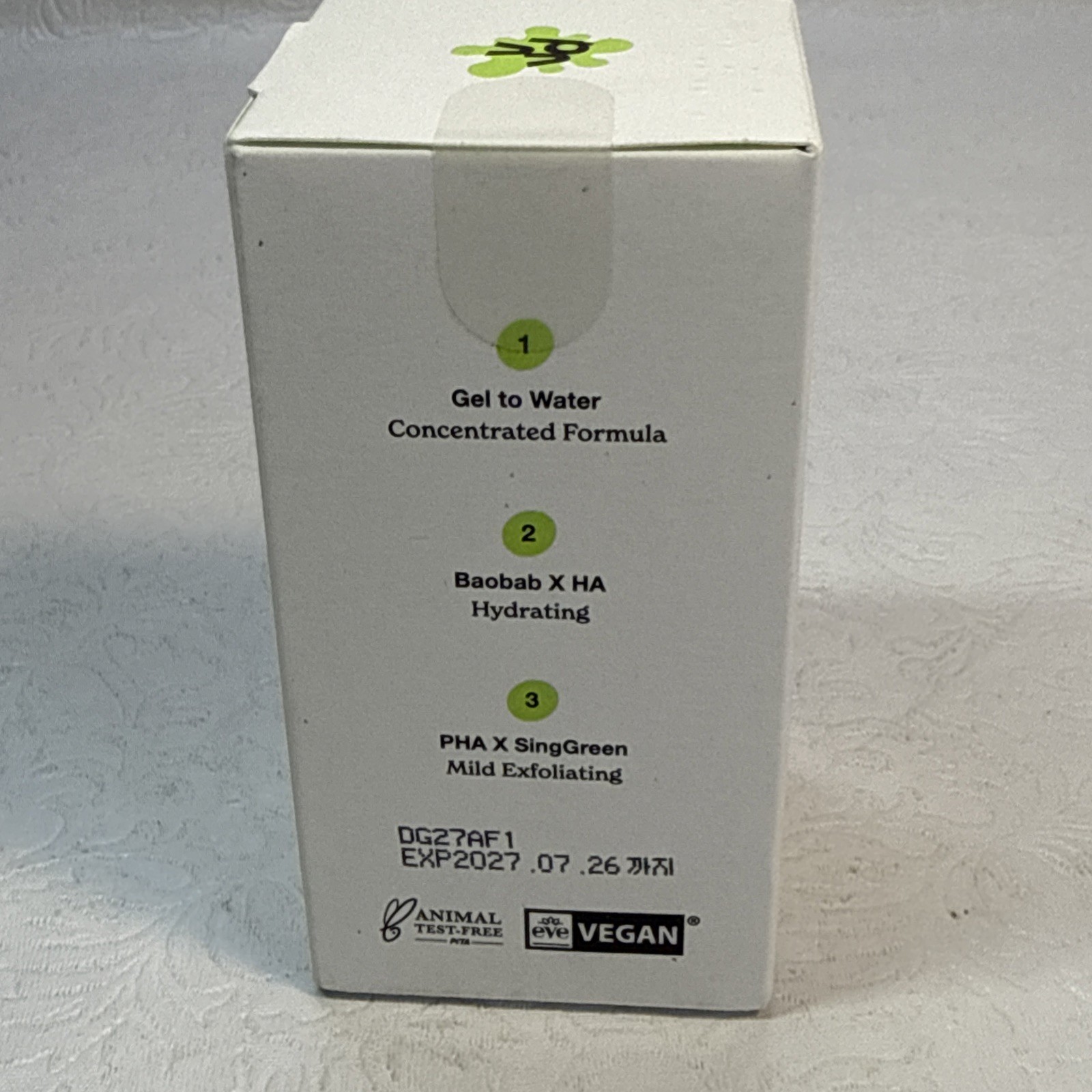 Korean Skincare Exfoliate Baobab Hydrogel Drop Ampoule Hydrating Glow K Beauty