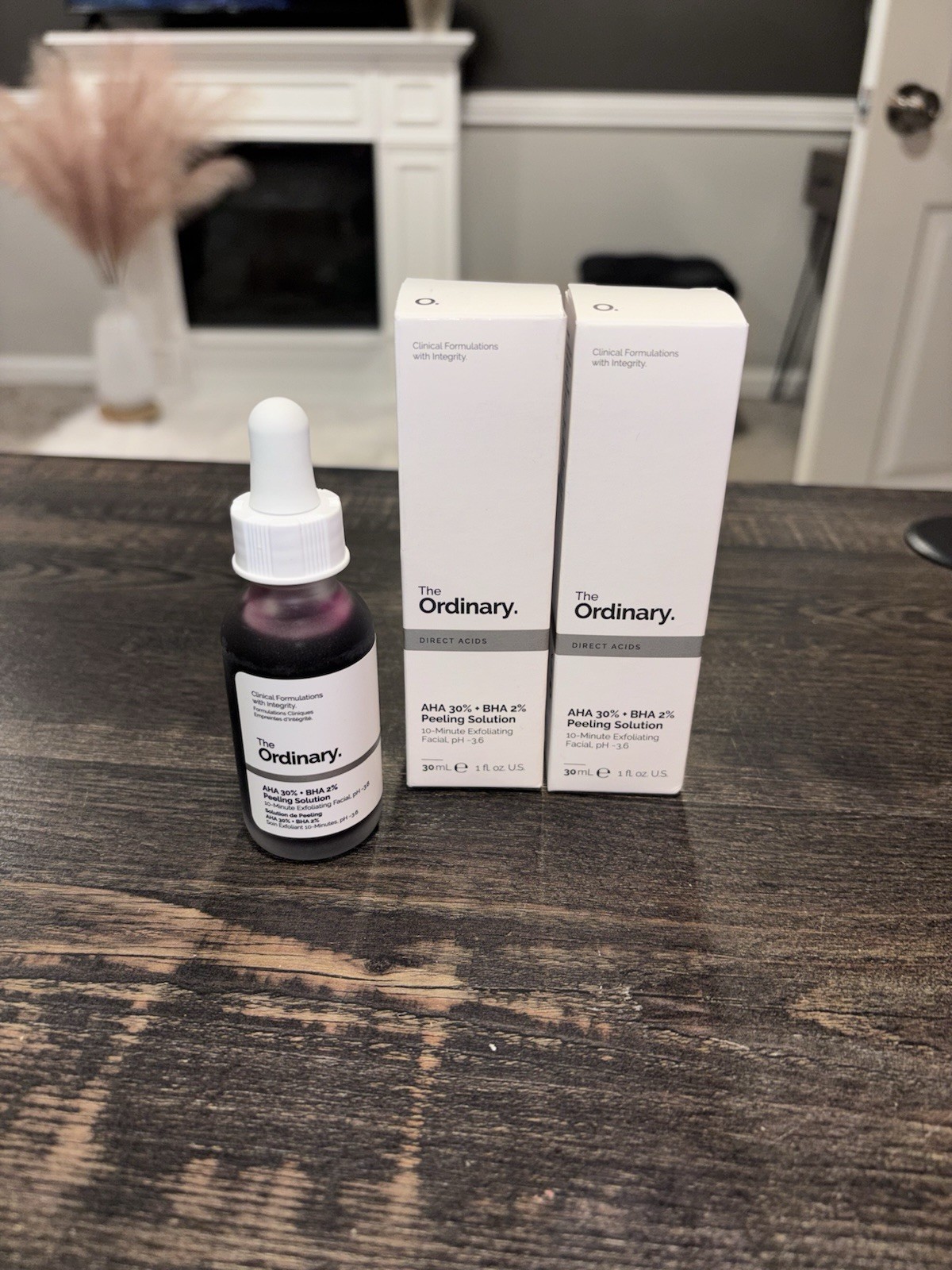 2 The Ordinary AHA 30% + BHA 2% Peeling Solution – 1 Oz Each – Full Size – NIB