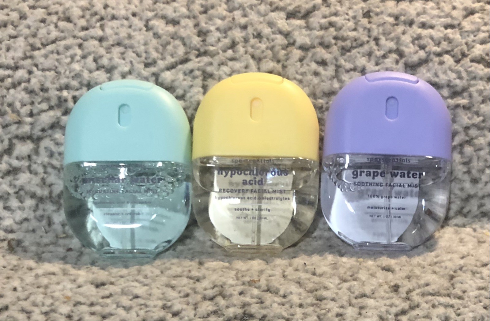 Spa-Scentials Face Mists Soothing, Recovery & Hydrating 1 oz Each (Set of 3)