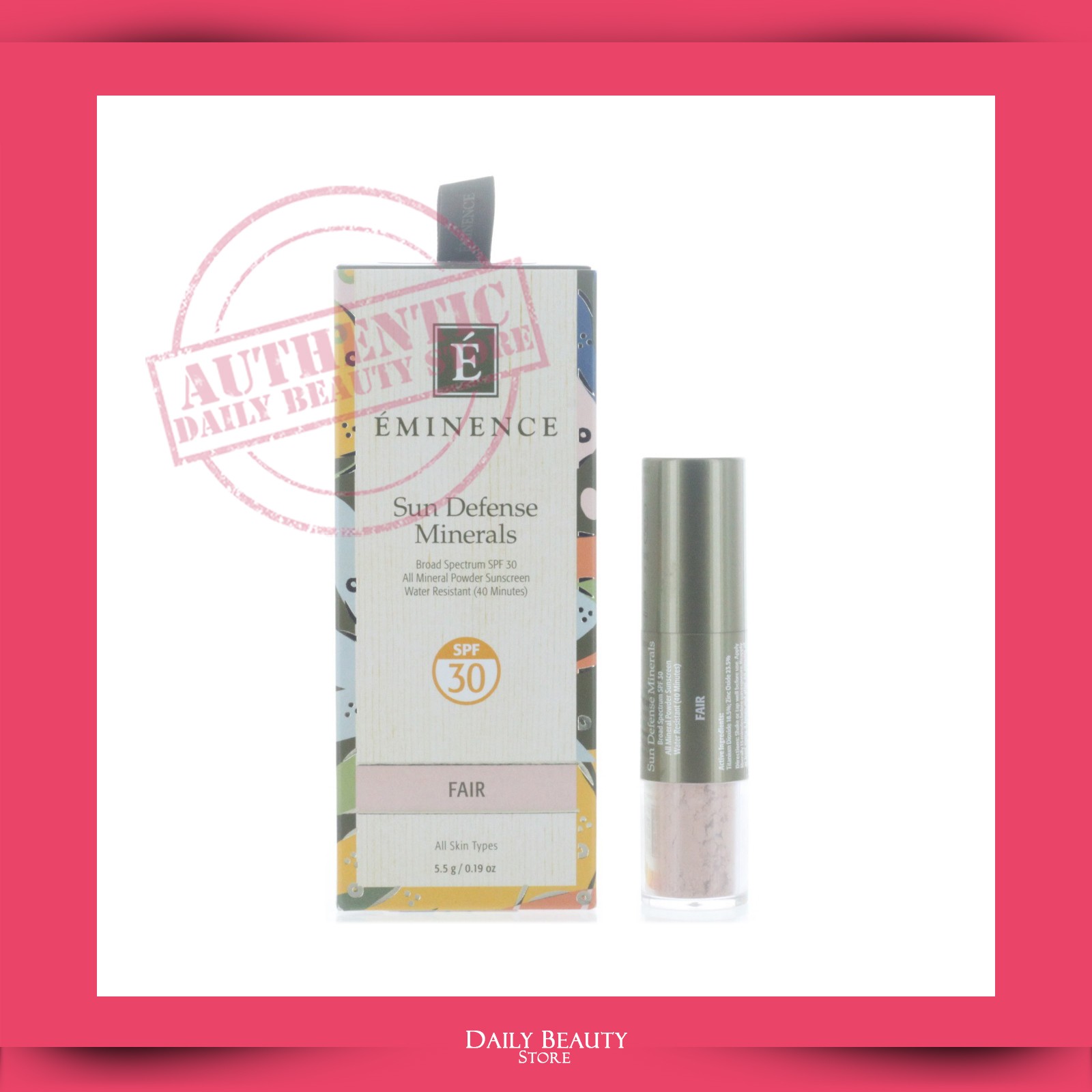 Eminence Sun Defense Minerals SPF30 5.5g 0.19oz – Fair