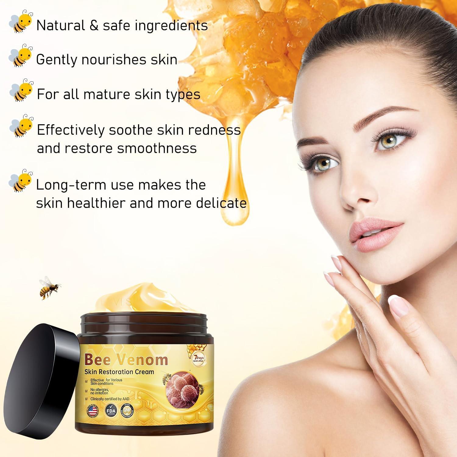 Bee Venom Skin Restoration Cream, Professional Bee Venom Skin Cream,deeply …..