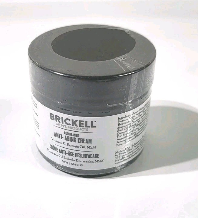Brickell Men’s Products Resurfacing Anti-Aging Face Cream For Men Unscented 2 Oz