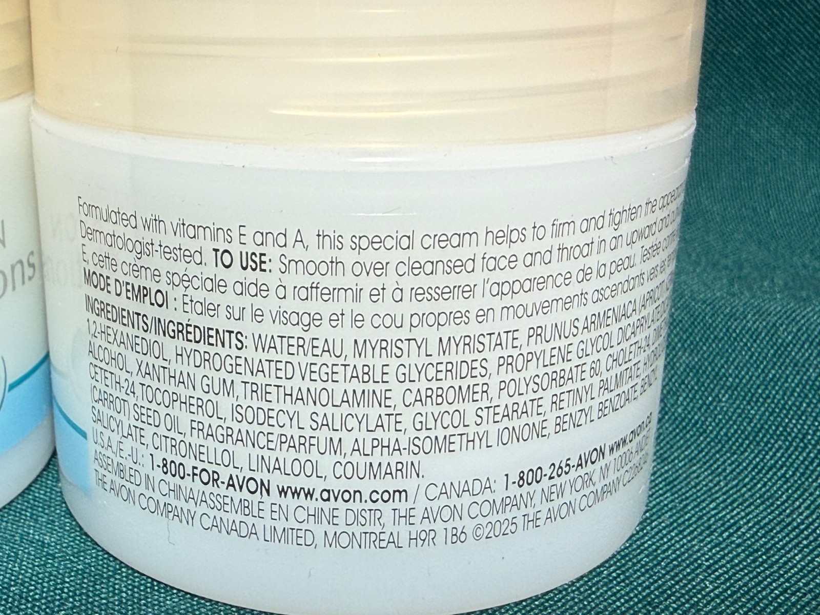 Set of 2 AVON SOLUTIONS Firming Face Cream 1.7 Oz Each New Sealed FAST SHIPPING