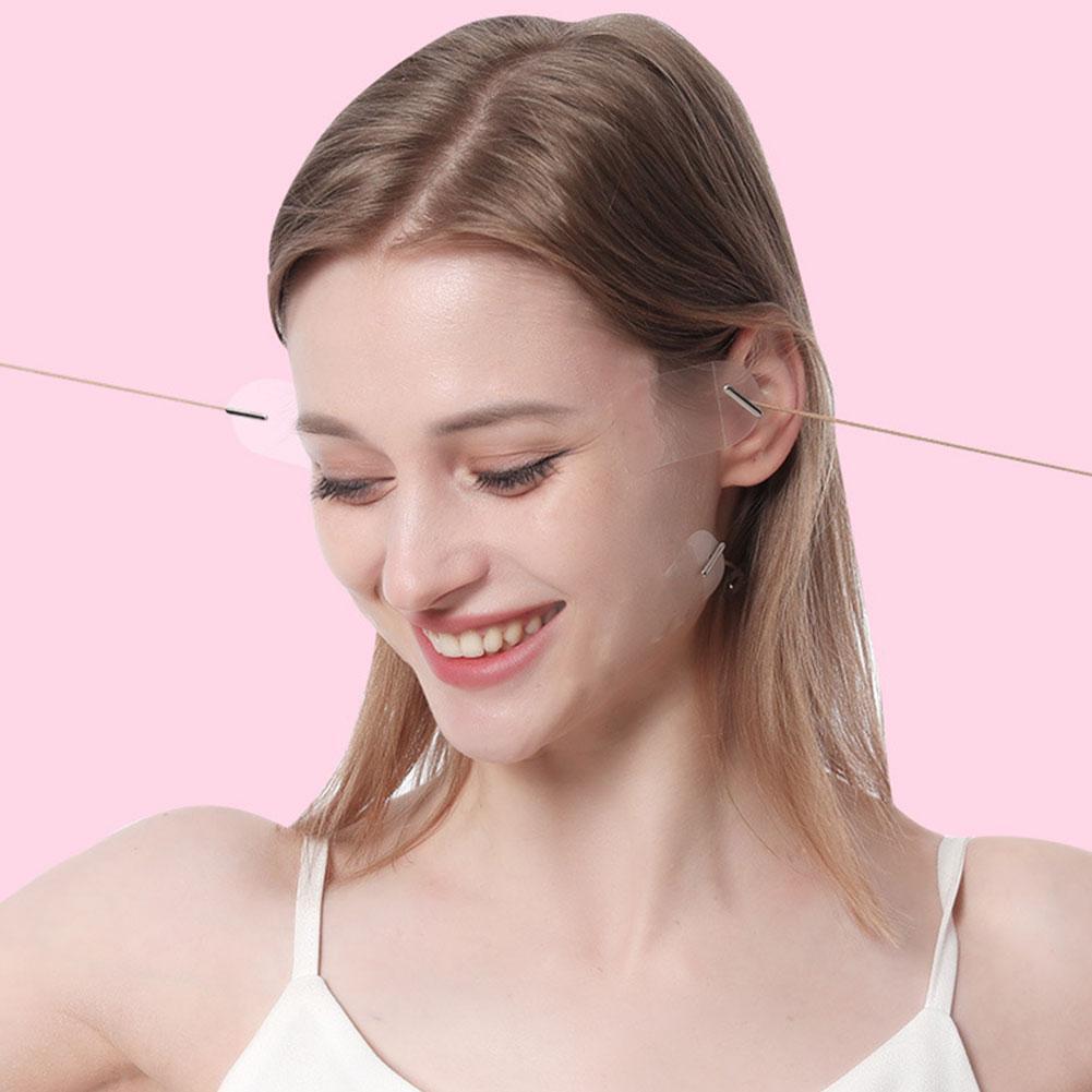 Face Lifting Tape Invisible V-Line Patch Bands Kit with String for Wrinkle V9X6