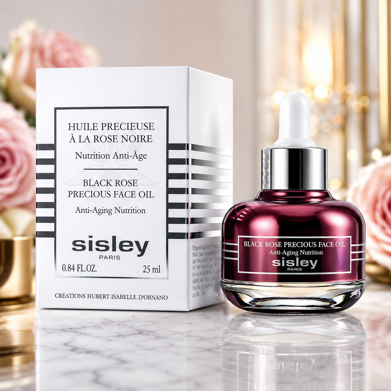 Sisley Black Rose Precious Face Oil 25ml Anti Aging Hydrating Serum NEW