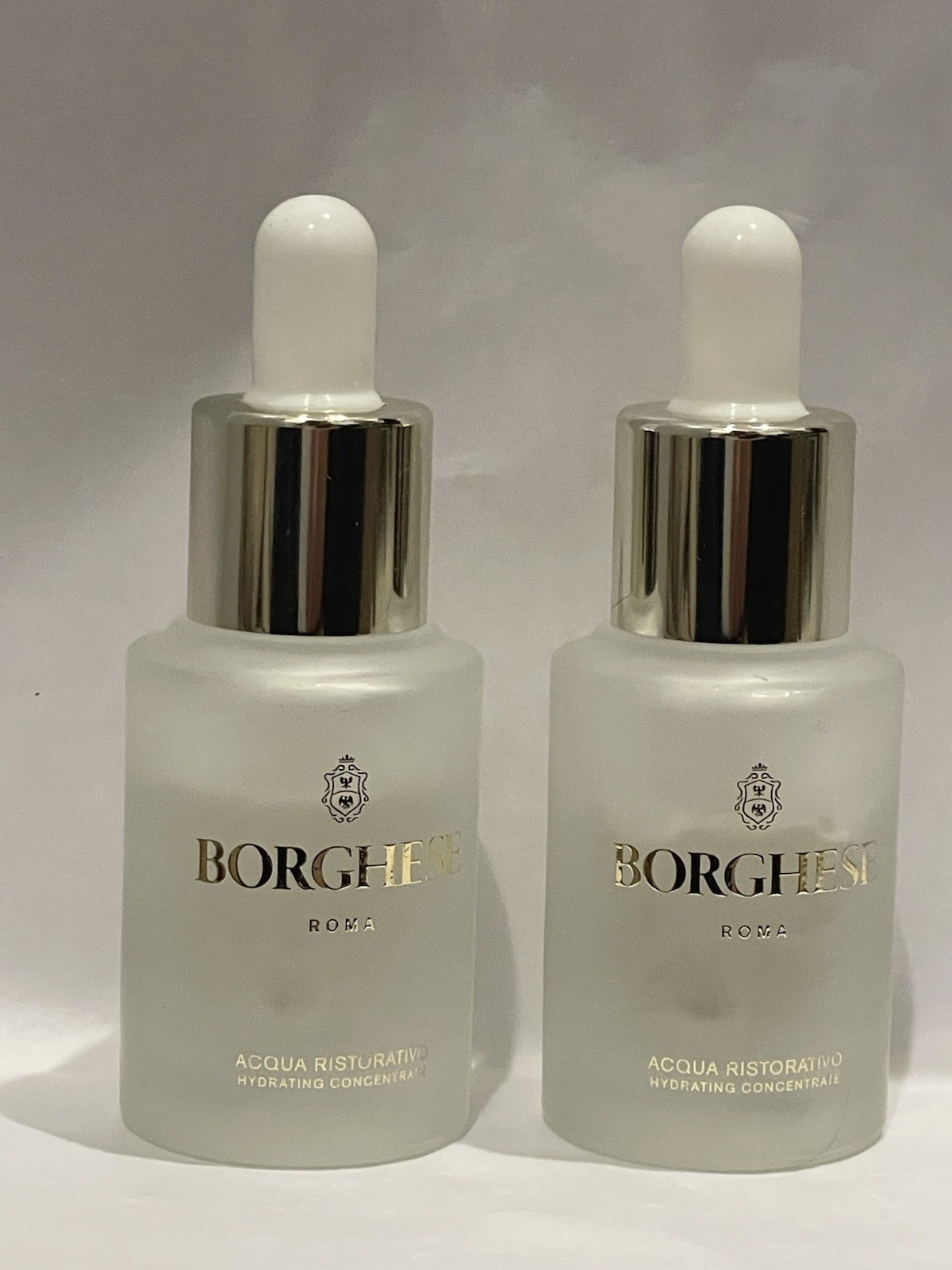 Borghese Acqua Restorativo Hydrating Concentrate 0.5 fl oz/15ml NWOB – Set Of 2