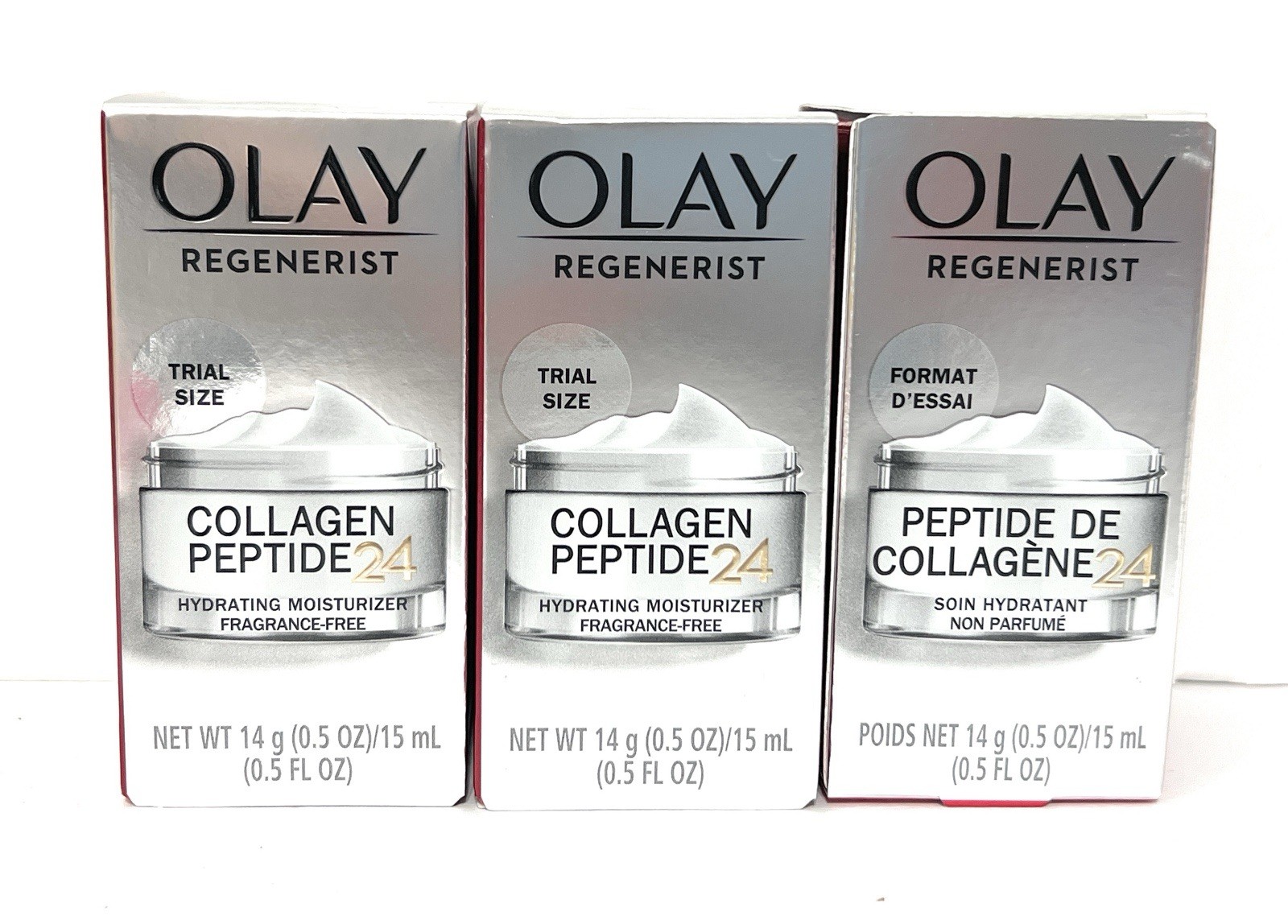 Lot of 3 – OLAY REGENERIST COLLAGEN PEPTIDE 24 HYDRATING MOISTURIZER 0.5 oz