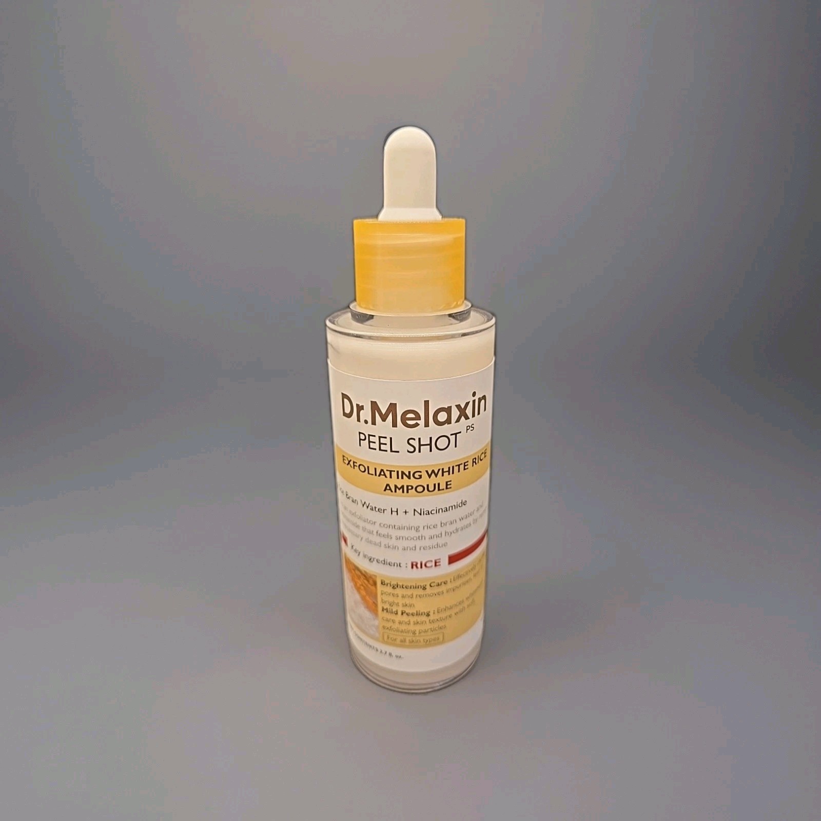 Dr.Melaxin Peel Shot Glow Rice Peeling Ampoule 80ml Daily Soft Exfoliating Face