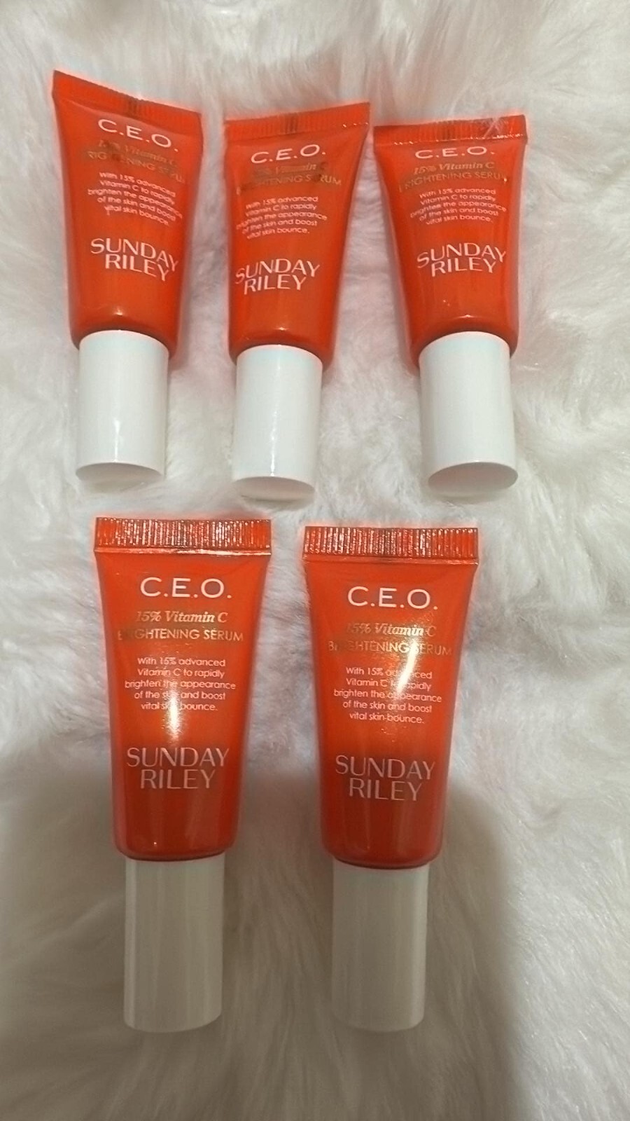 Sunday Riley C.E.O. 15% Vitamin C Brightening Serum CEO .17oz. 5ml – 5 Packs W19