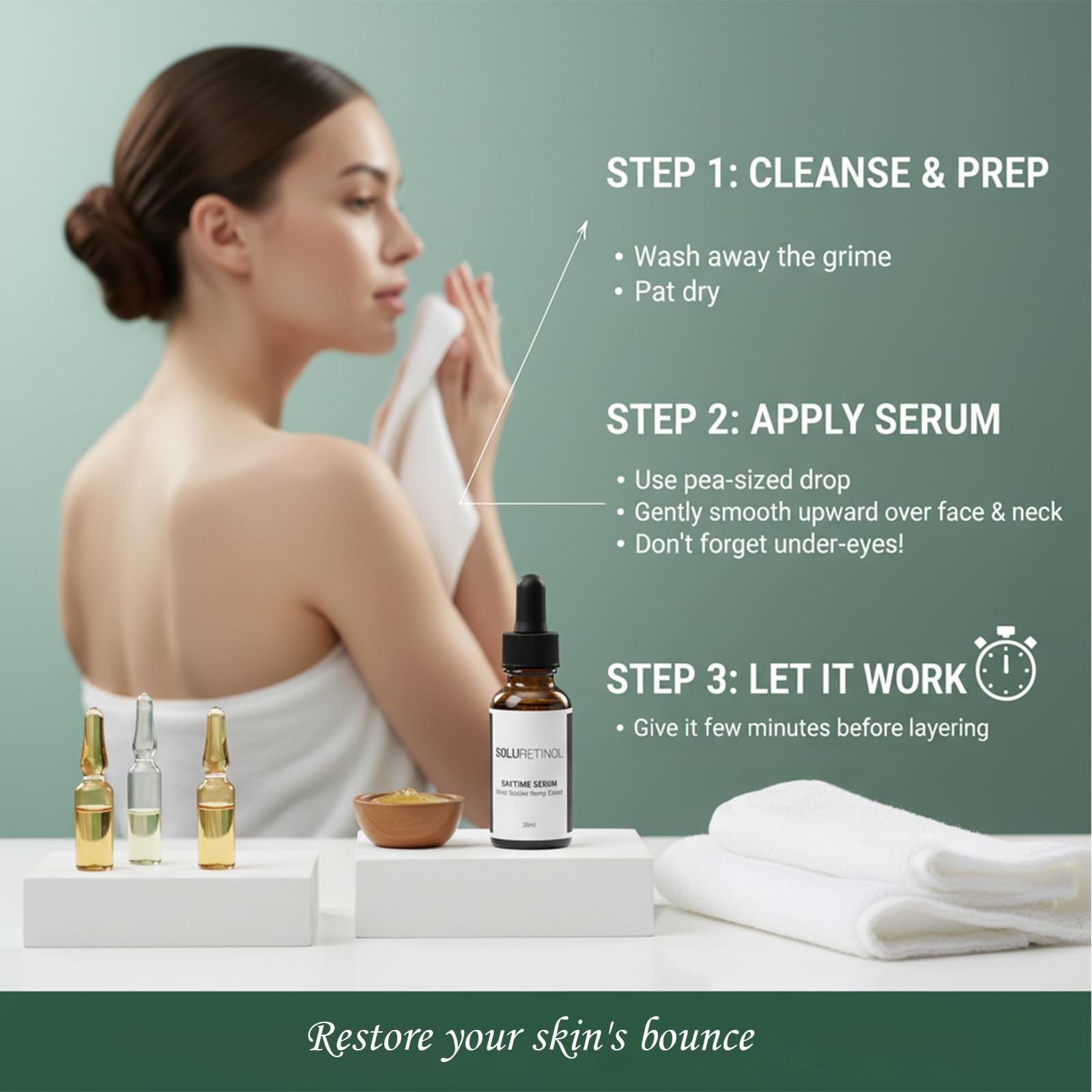 «Advanced Wrinkle Serum for Day and Night Skin Renewal Treatment»