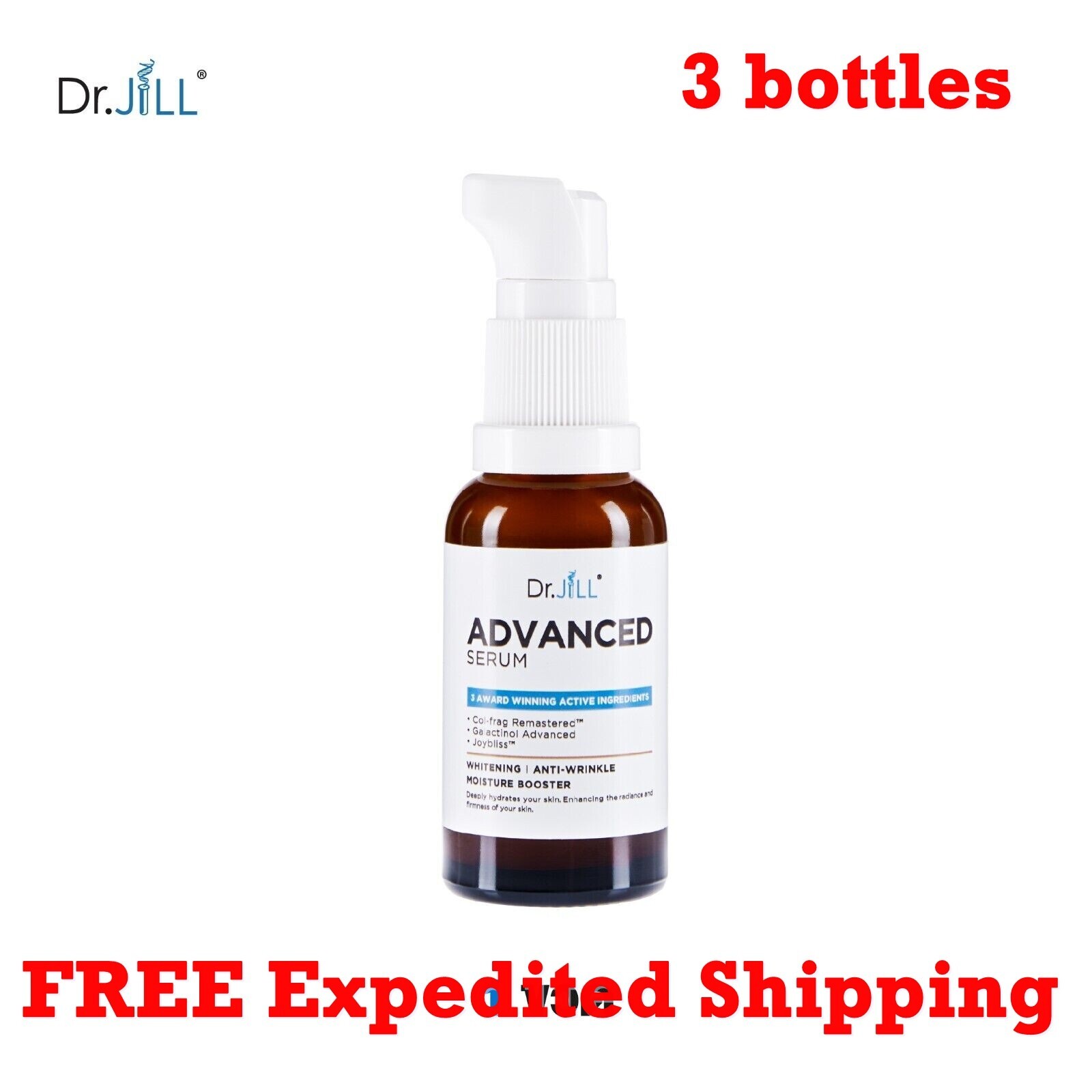 3X Dr.JiLL Advanced Serum BSB Award 2022 Whitening Anti-Wrinkle Moisture Booster
