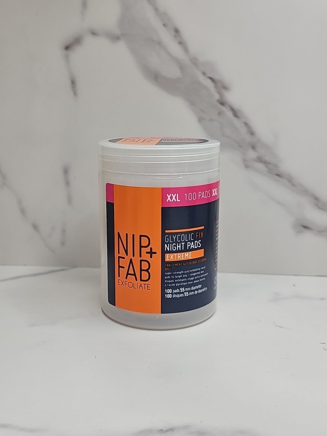 Nip+Fab Glycolic Fix Night Pads Extreme Cleansing 100 Count Exfoliating Facial