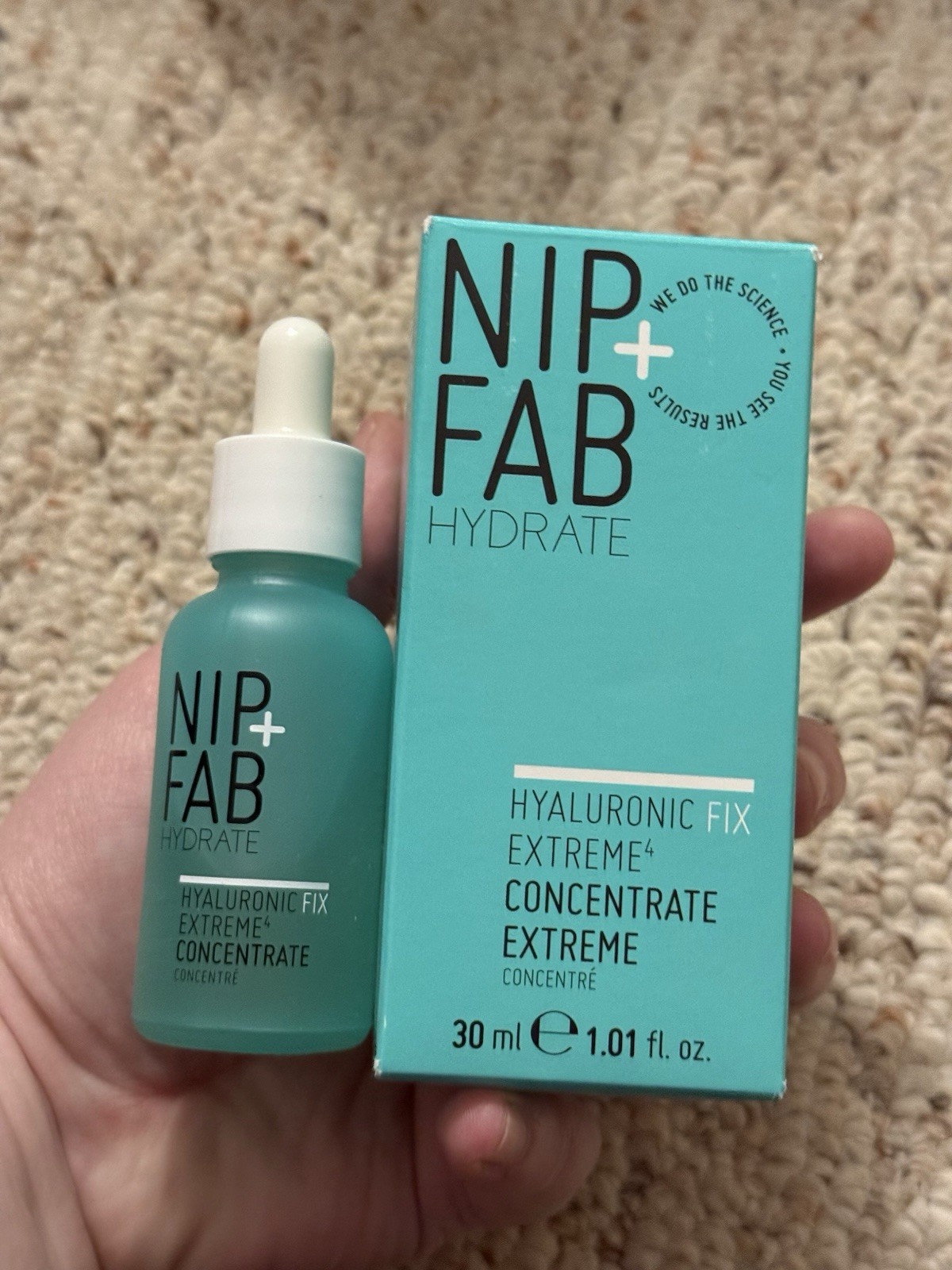 NIP+FAB Hydrate Hyaluronic Fix Extreme Concentrate 30ml / 1.01 fl oz NEW in Box