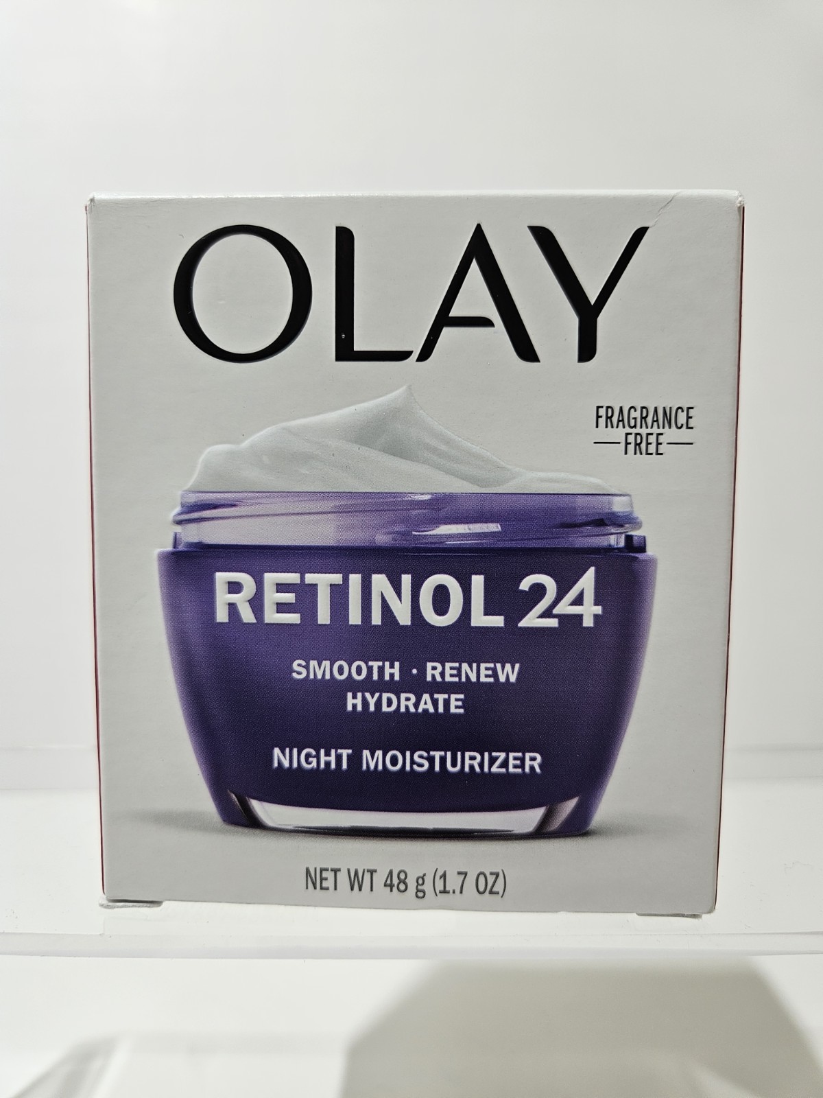 Olay Retinol 24 Night Moisturizer Fragrance Free Smooth Brighter Skin 1.7oz New