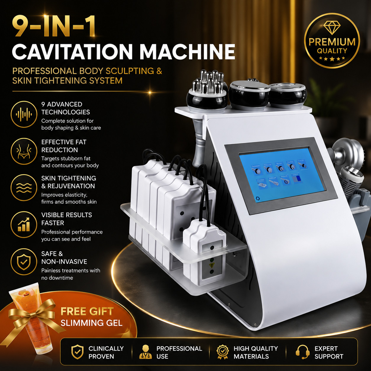 9 In 1 RF EMS Body Sculpting Slimming Beauty Machine Professional USA 2025 NEW