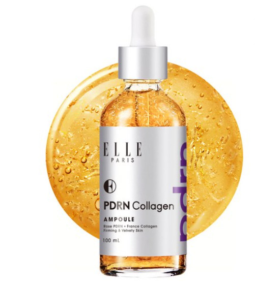 ELLE PARIS K-Beauty PDRN Collagen Ampoule Serum 100ml Firming Moisturizing