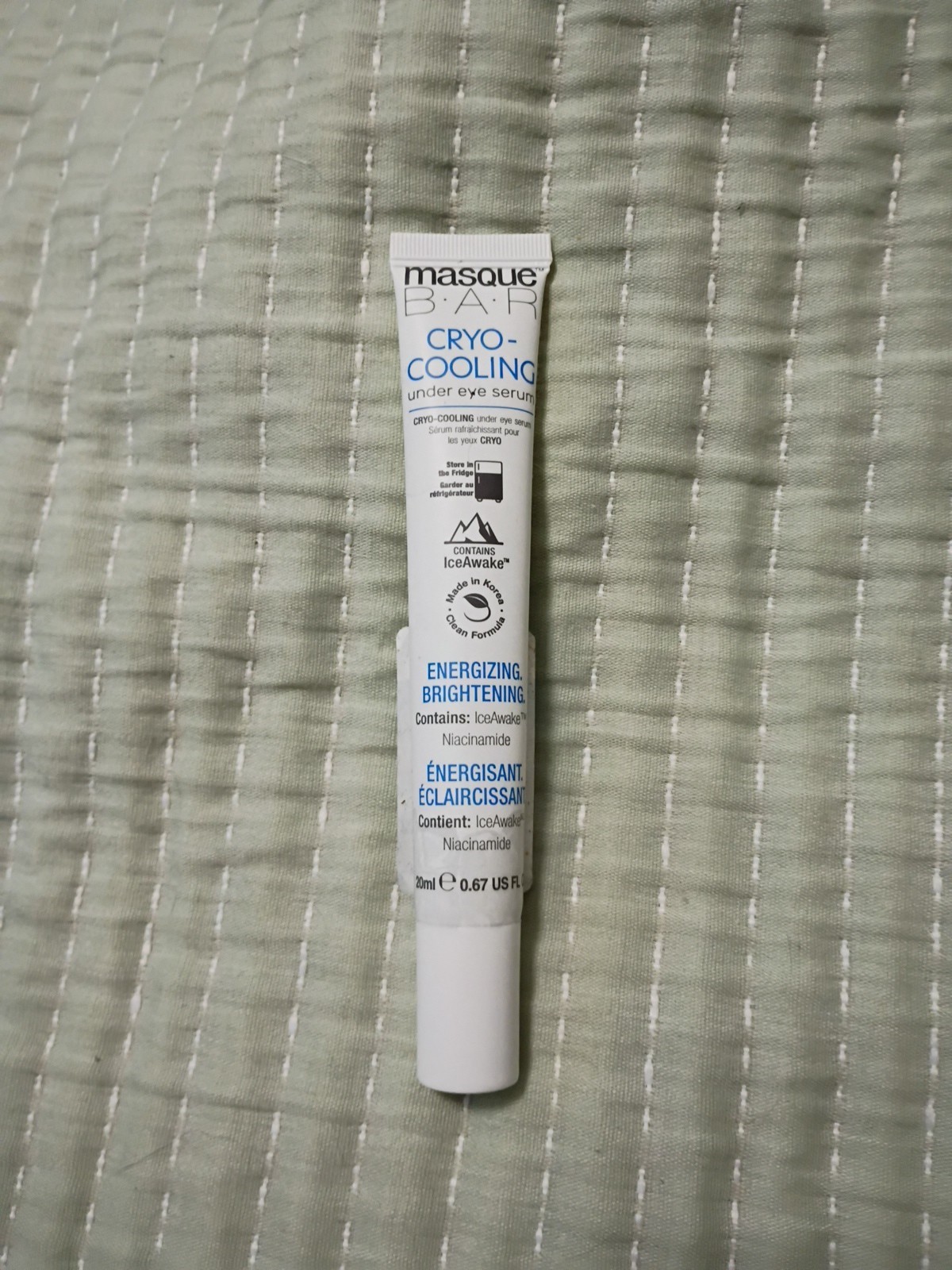 Masque Bar Cryo Cooling Under Eye Serum 0.67 Fl Oz IceAwake niacinamide