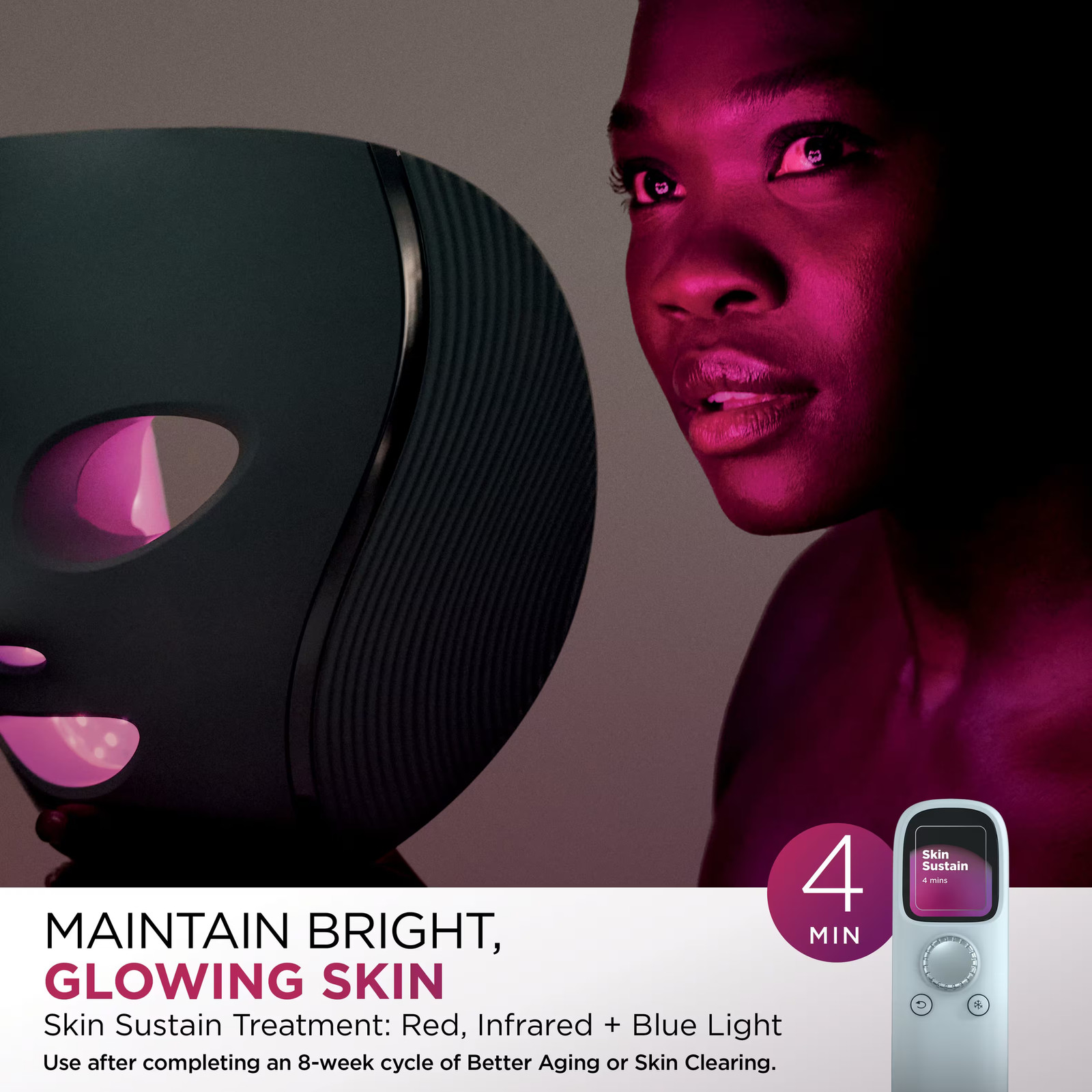 Shark – CryoGlow Under- Eye Cooling + LED Anti-Aging & Skin Clearing Face Mas…