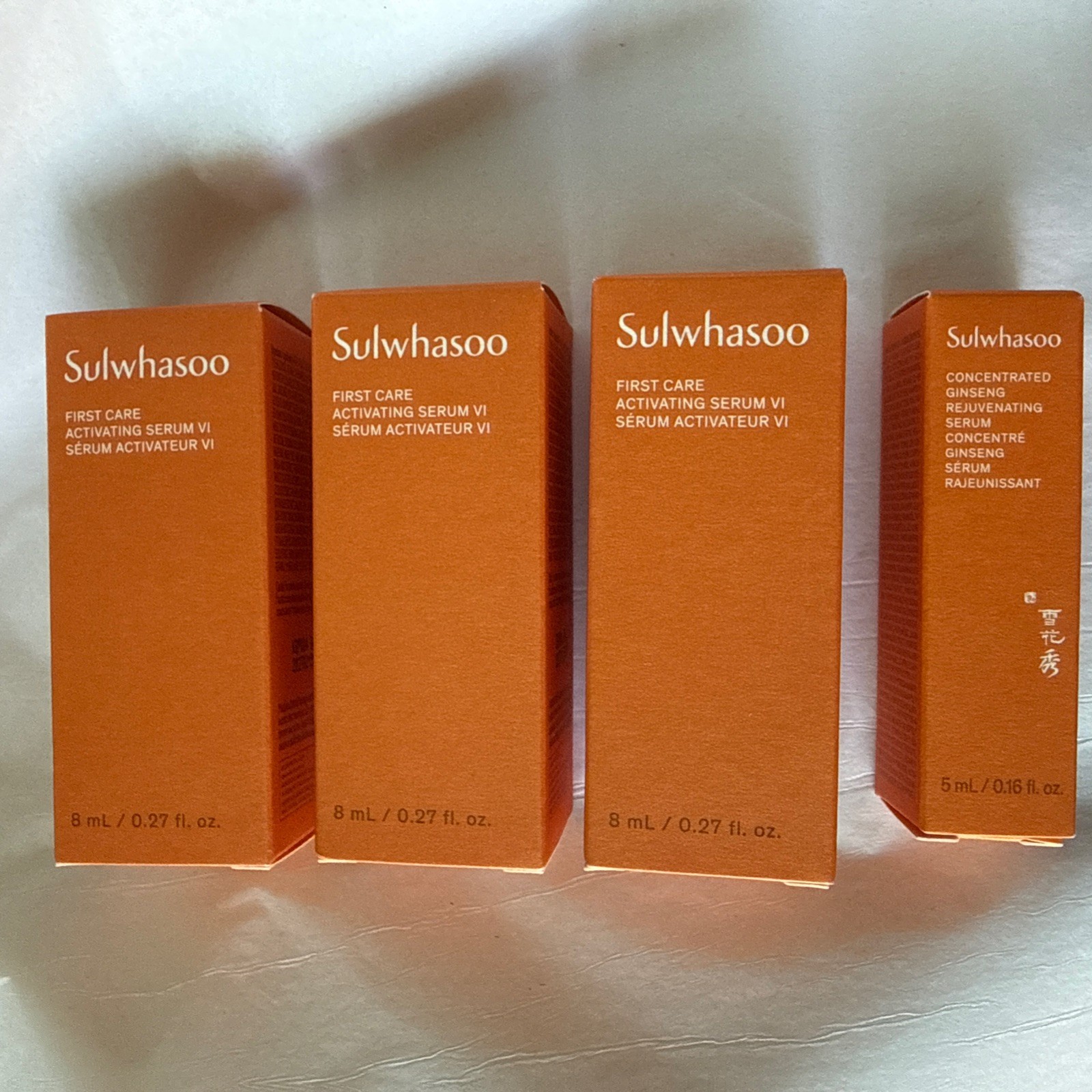 3 Sulwhasoo First Care Activating Serum VI 8ml .27oz + Ginseng Rejuvenating 5ml