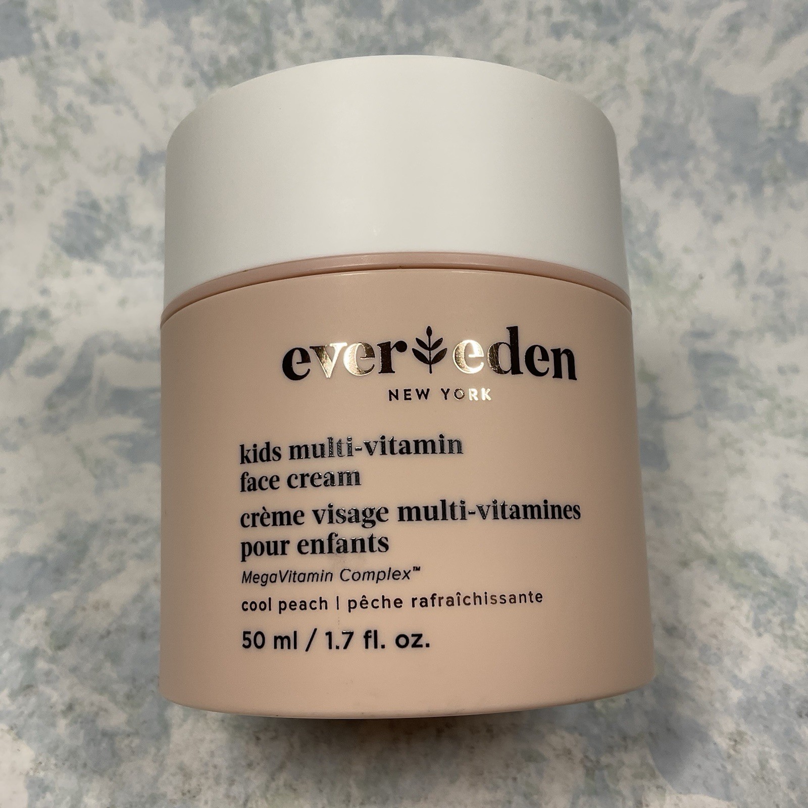 EVER EDEN Kids Multi-Vitamin Face Cream Cool Peach 1.7oz Exp 08/27 – New