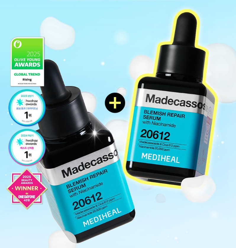 MEDIHEAL Madecassoside Blemish Repair Serum Set (40mL+40mL)